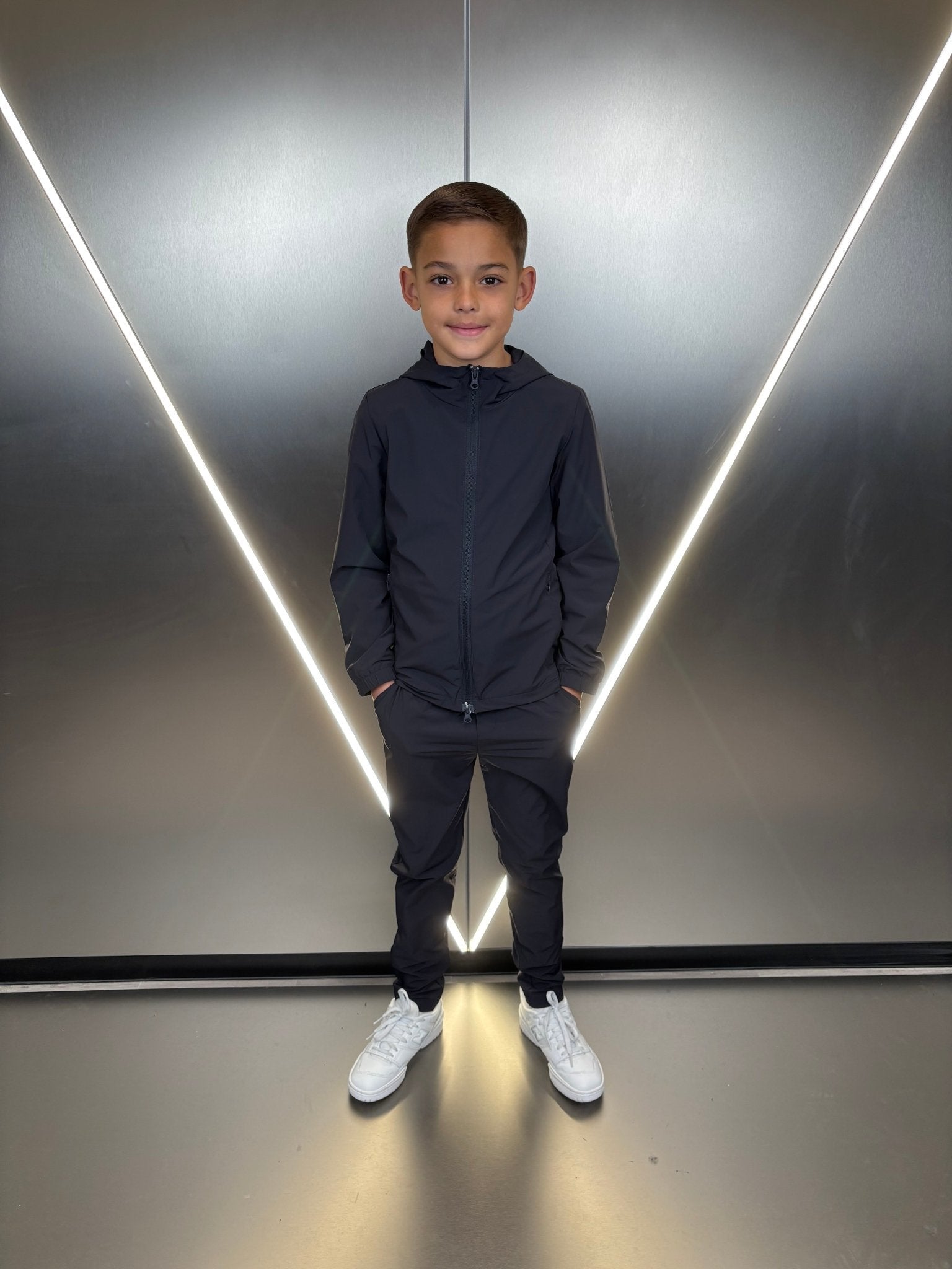 Boy's Transitional Tracksuit - Navy - Vincentius