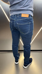 Classic Edition Tailored Fit Jean - Mid Blue/White - Vincentius