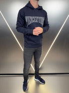 Collegiate Applique Luxe Hoodie - Navy (DISPATCH 18/10/24) - Vincentius