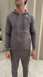 Commuter Zip Through Hoodie - Slate - Vincentius