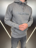 Double Stitch Hoodie V2 - Grey Marl - Vincentius