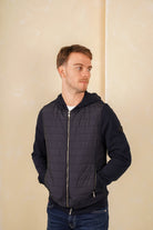 Hybrid Quilted Jacket - Navy - Vincentius