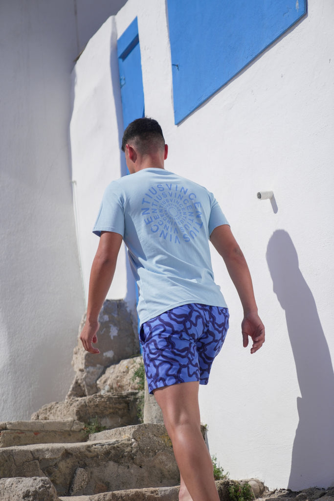 Luxe Resort Spoke V2 T-Shirt - Light Blue - Vincentius
