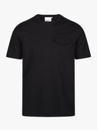 Luxury Mercerised Pocket Logo T-Shirt - Black - Vincentius