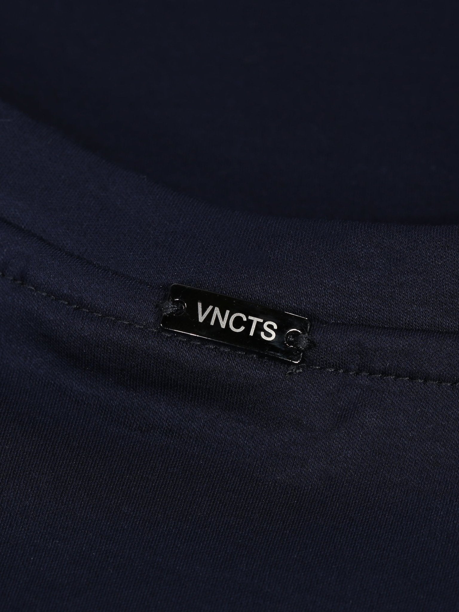 Luxury Mercerised Pocket Logo T-Shirt - Navy - Vincentius