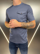 Luxury Mercerised Pocket Logo T-Shirt - Ombre - Vincentius