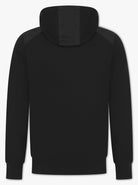 Luxury Nylon Panel Logo Hoodie - Black - Vincentius