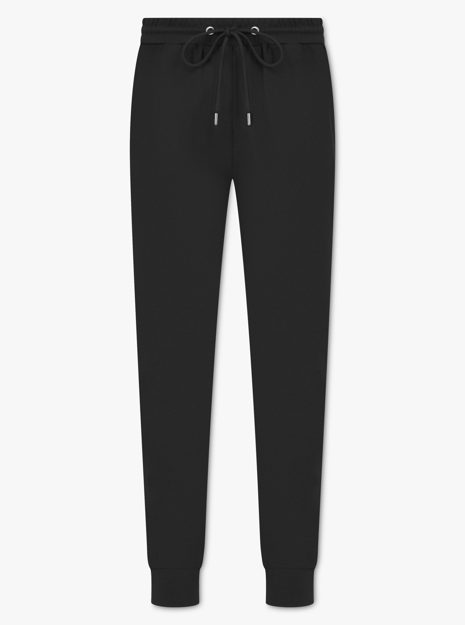 Luxury Nylon Panel Logo Jogger - Black - Vincentius