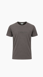 Luxury Serif Embossed T-Shirt - Charcoal - Vincentius