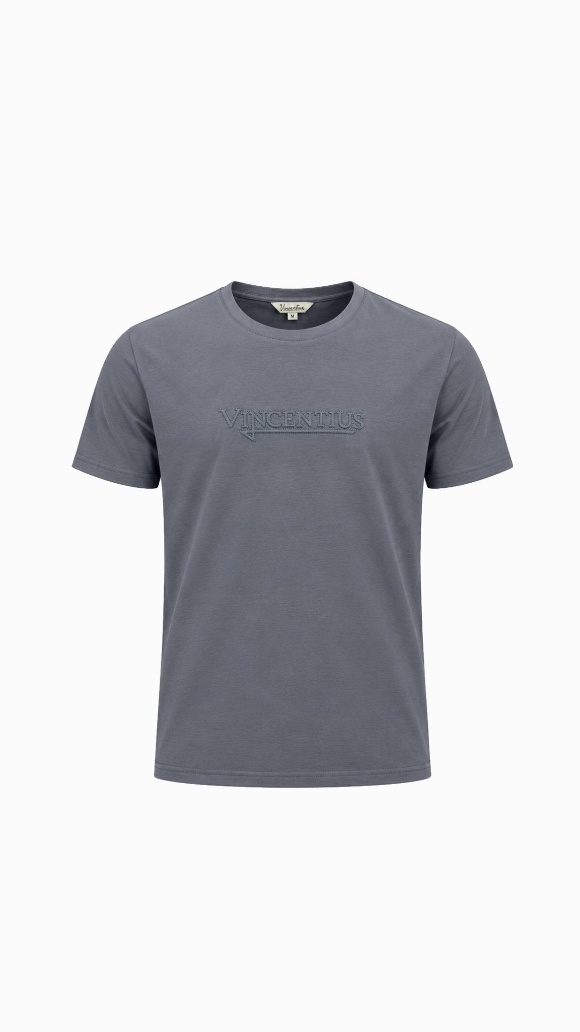 Luxury Serif Embossed T-Shirt - Ombre - Vincentius
