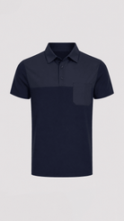 Luxury Vertex Panel Polo - Navy - Vincentius