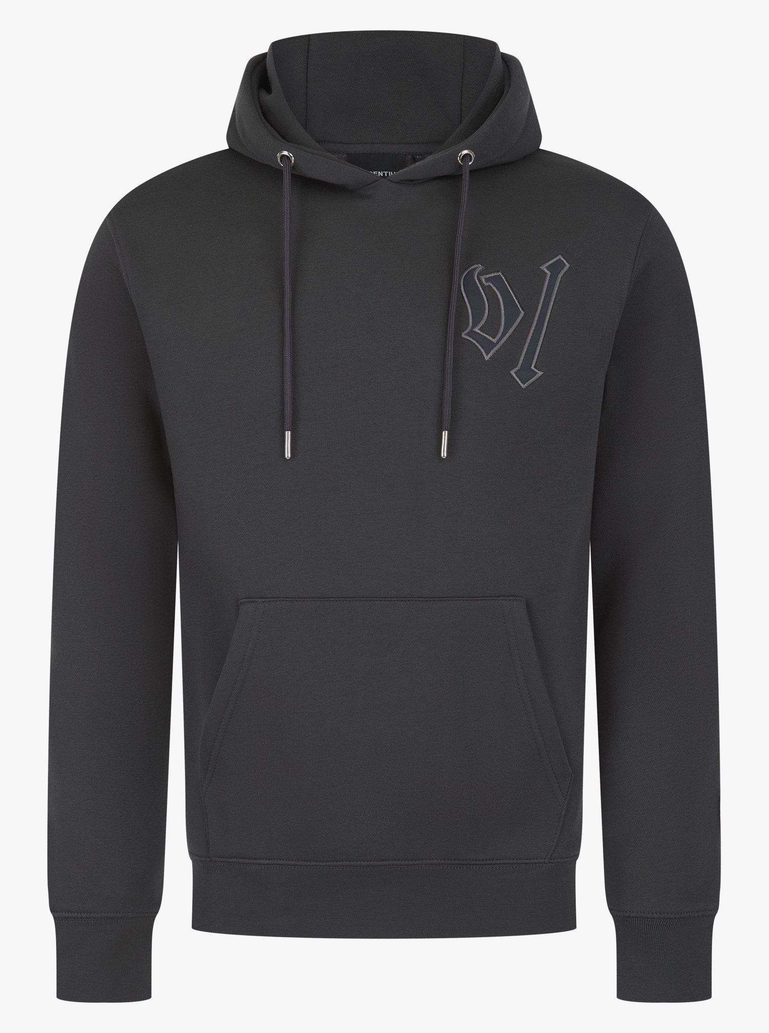 Monogram Luxe Hoodie - Charcoal - Vincentius