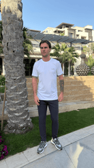 Signature Textured Cotton T-Shirt - White - Vincentius
