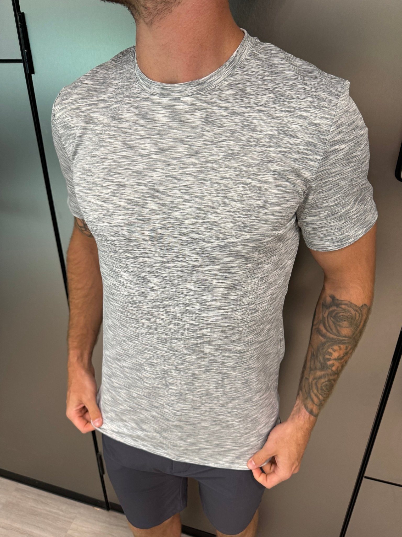 Space Dye T - Shirt V2 - Light Grey - Vincentius