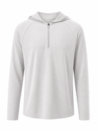 Transitional Performance 1/4 Zip Hoodie - Cement - Vincentius