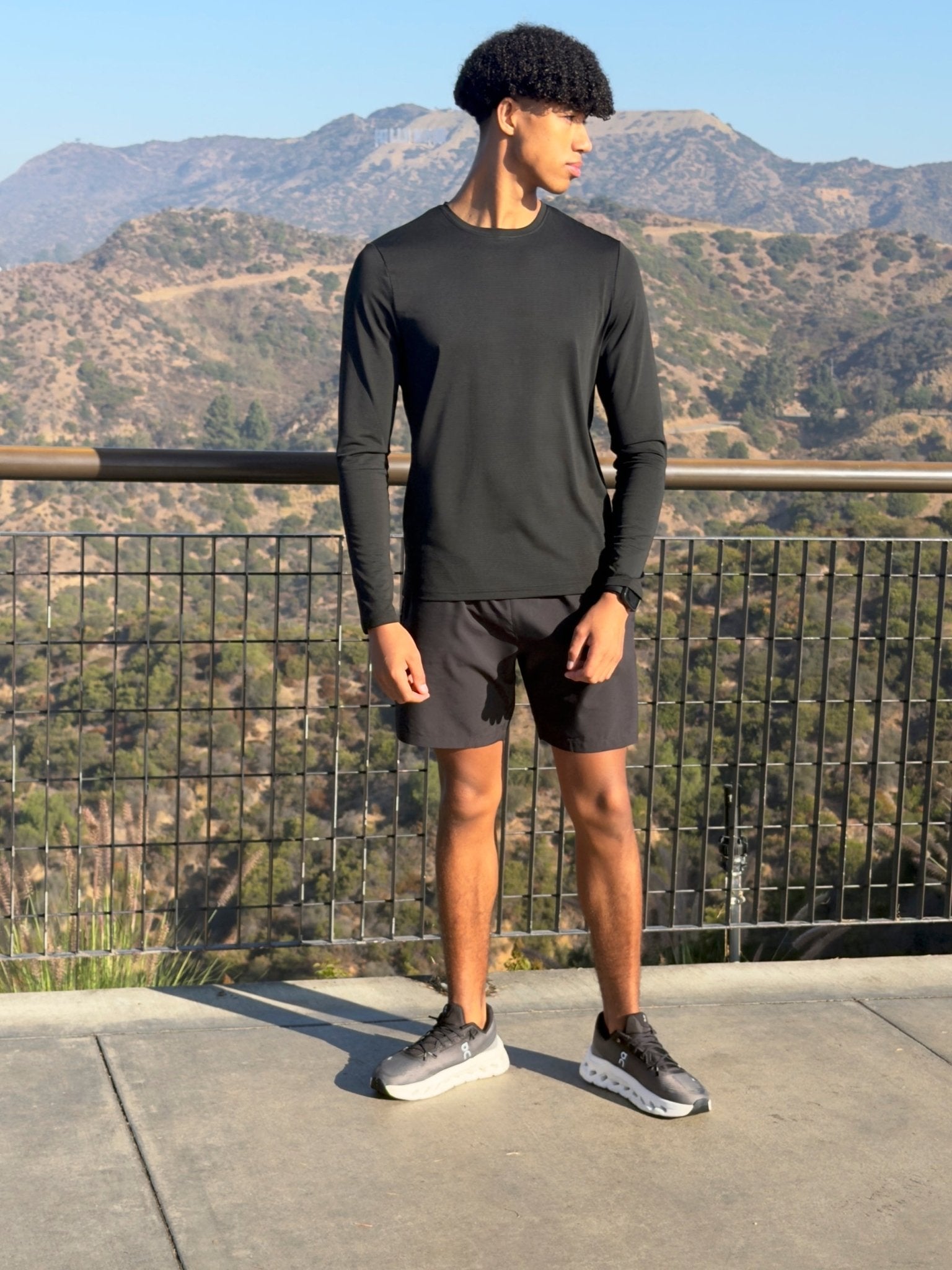 Transitional Performance Long Sleeve Tee - Black - Vincentius