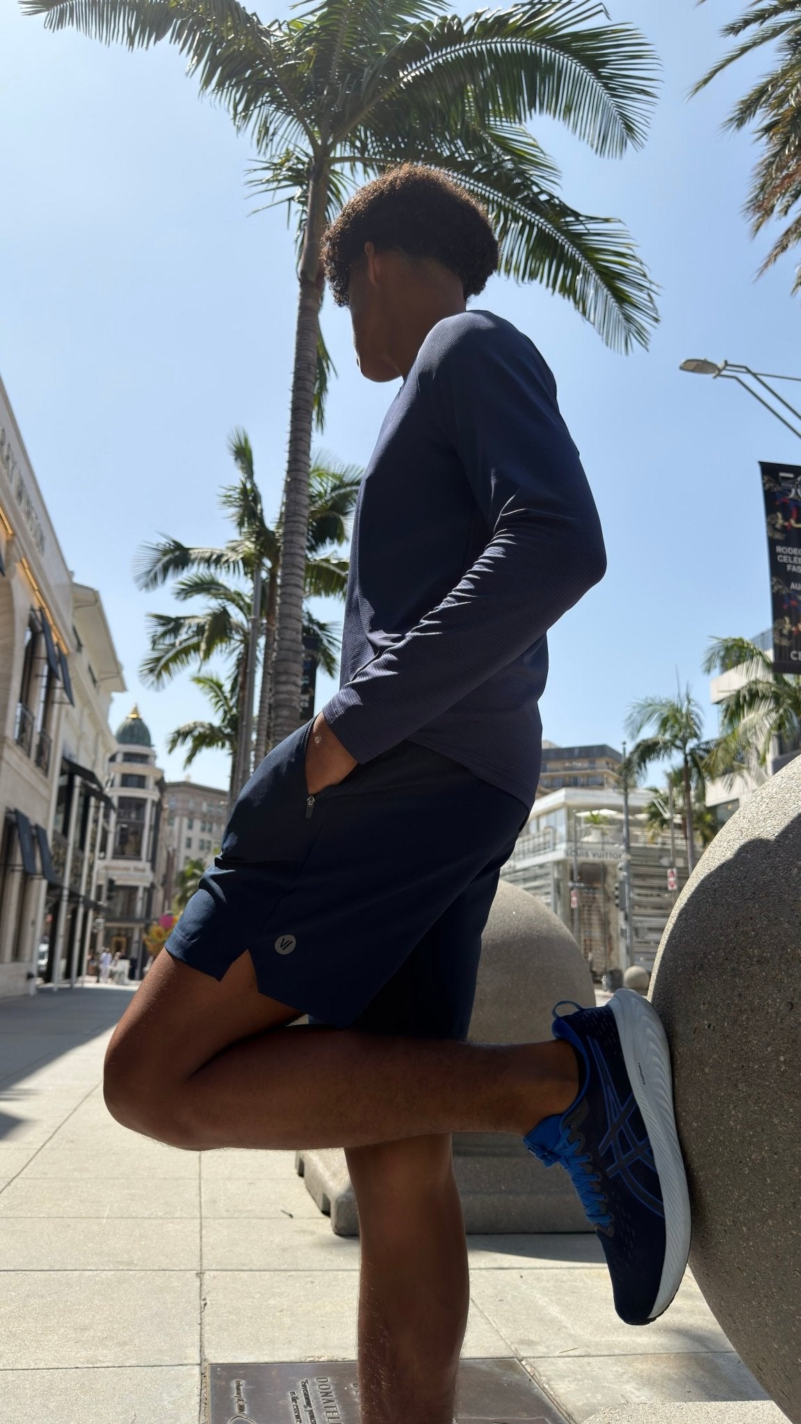 Transitional Performance Short - Navy - Vincentius