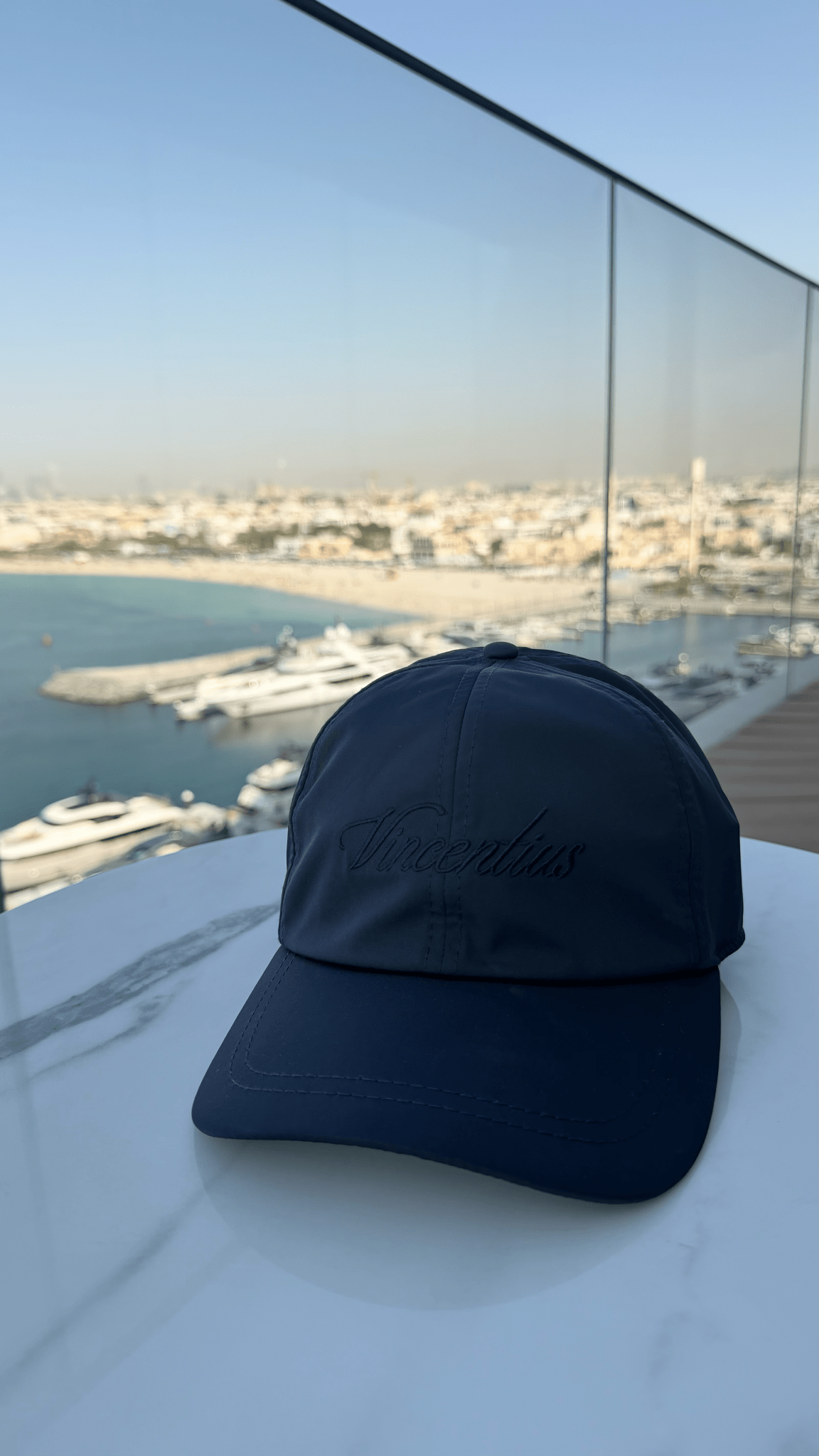 Transitional Script Cap - Navy - Vincentius