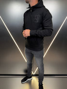 Varsity Luxe Hoodie - Black (DISPATCH 18/10/24) - Vincentius