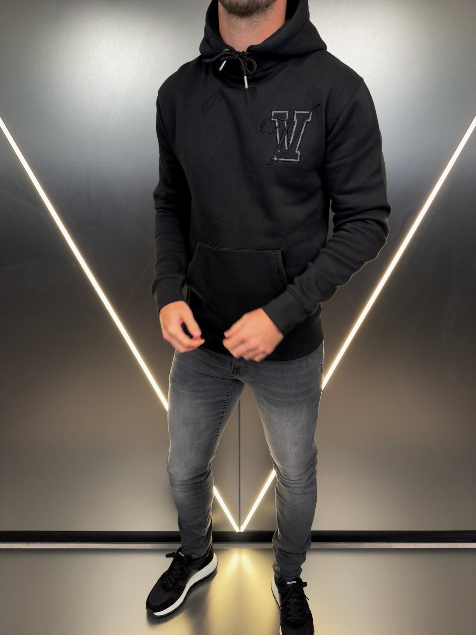 Varsity Luxe Hoodie - Black (DISPATCH 18/10/24) - Vincentius