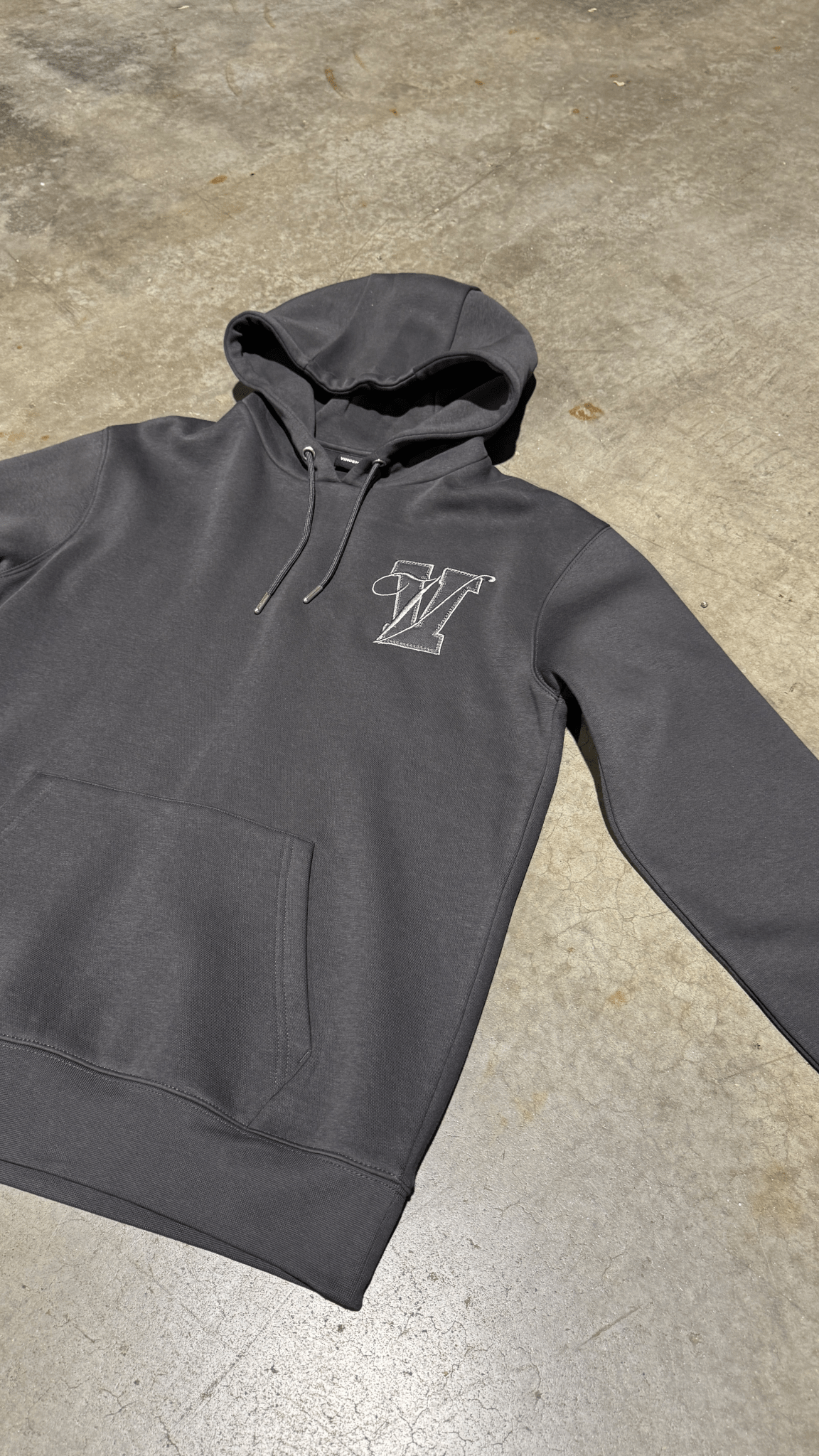 Varsity Luxe Hoodie - Charcoal - Vincentius