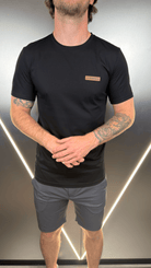 Vincentius Leather logo T-Shirt - Black - Vincentius