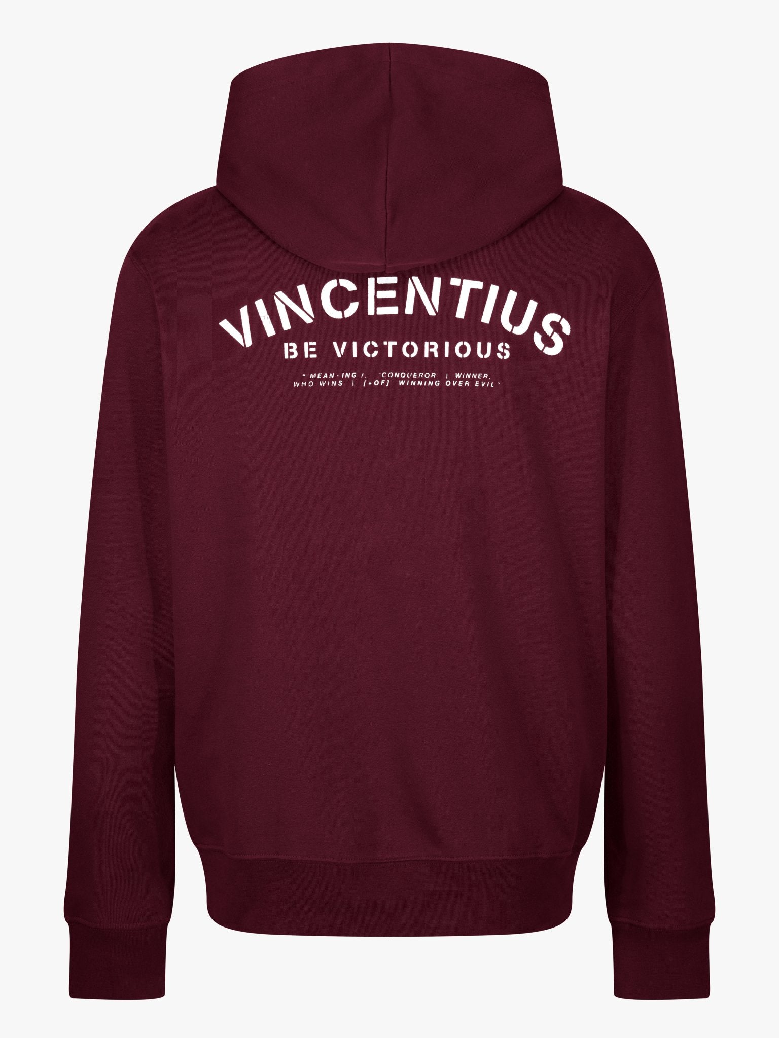 Be Victorious Luxury Hoodie - Burgundy - Vincentius