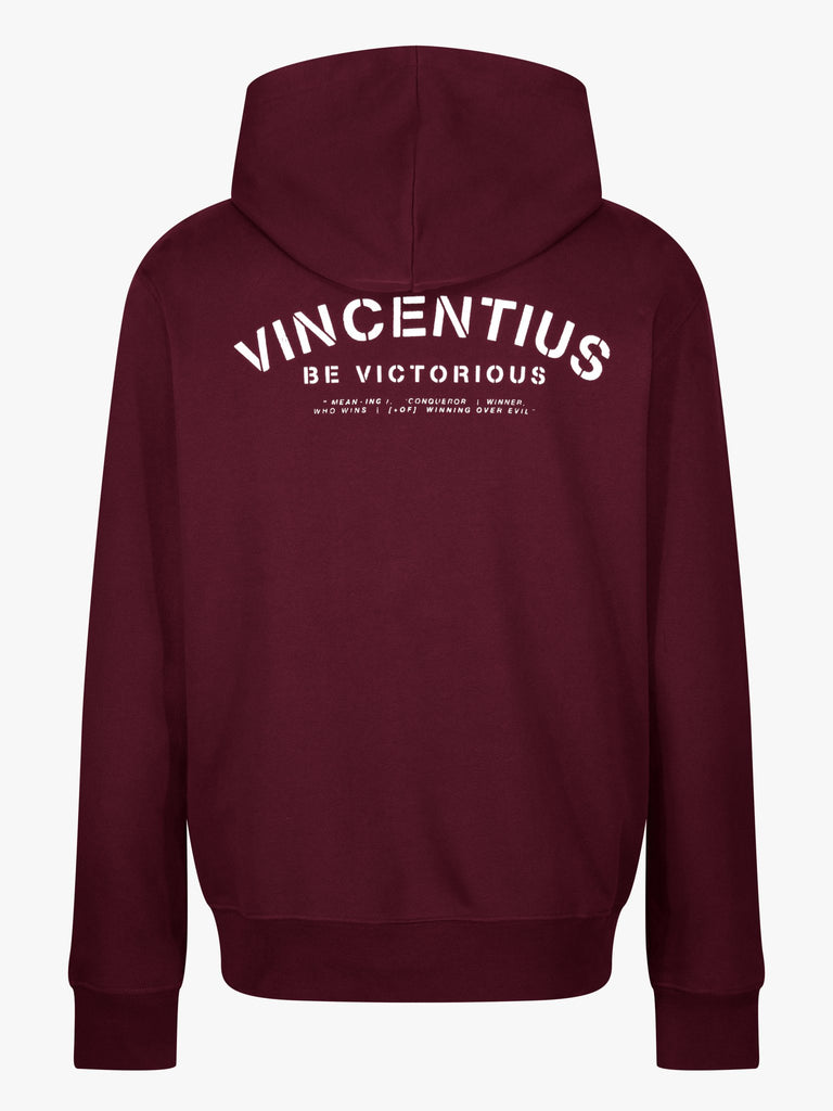 Be Victorious Luxury Hoodie - Burgundy - Vincentius