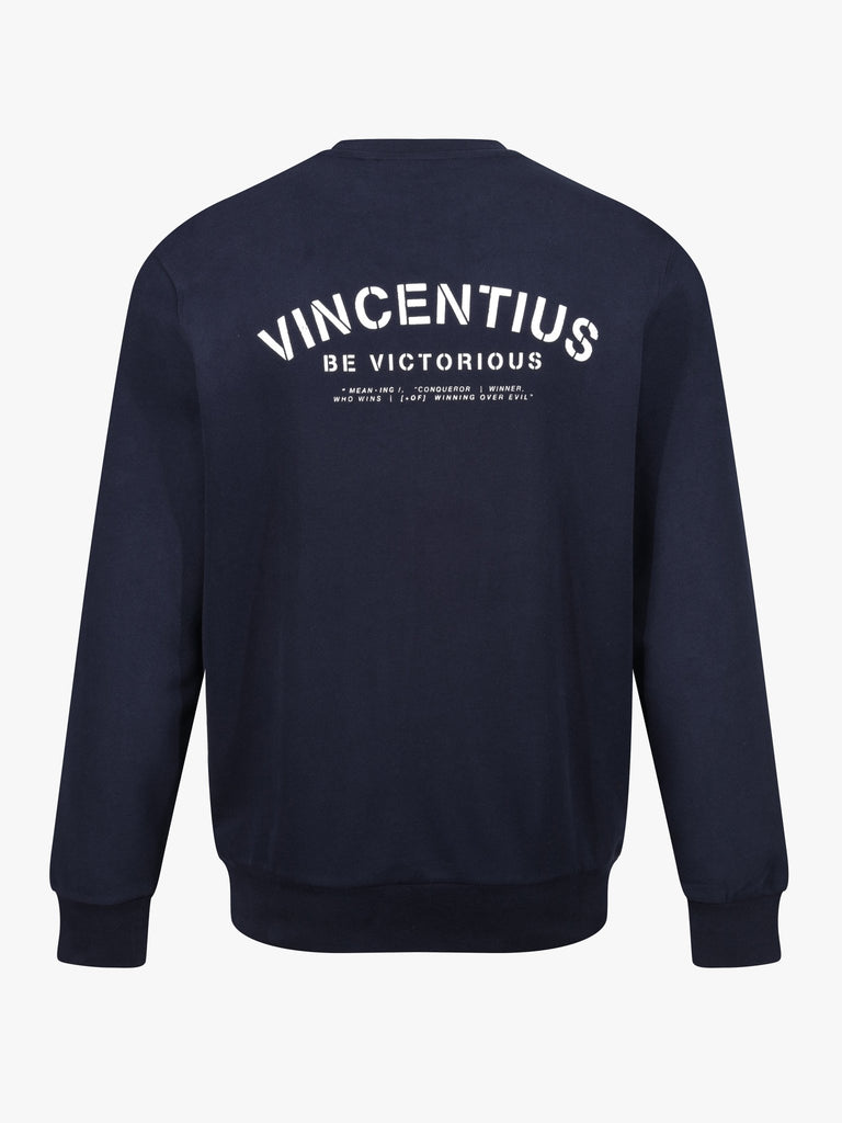 Be Victorious Luxury Sweatshirt - Navy - Vincentius