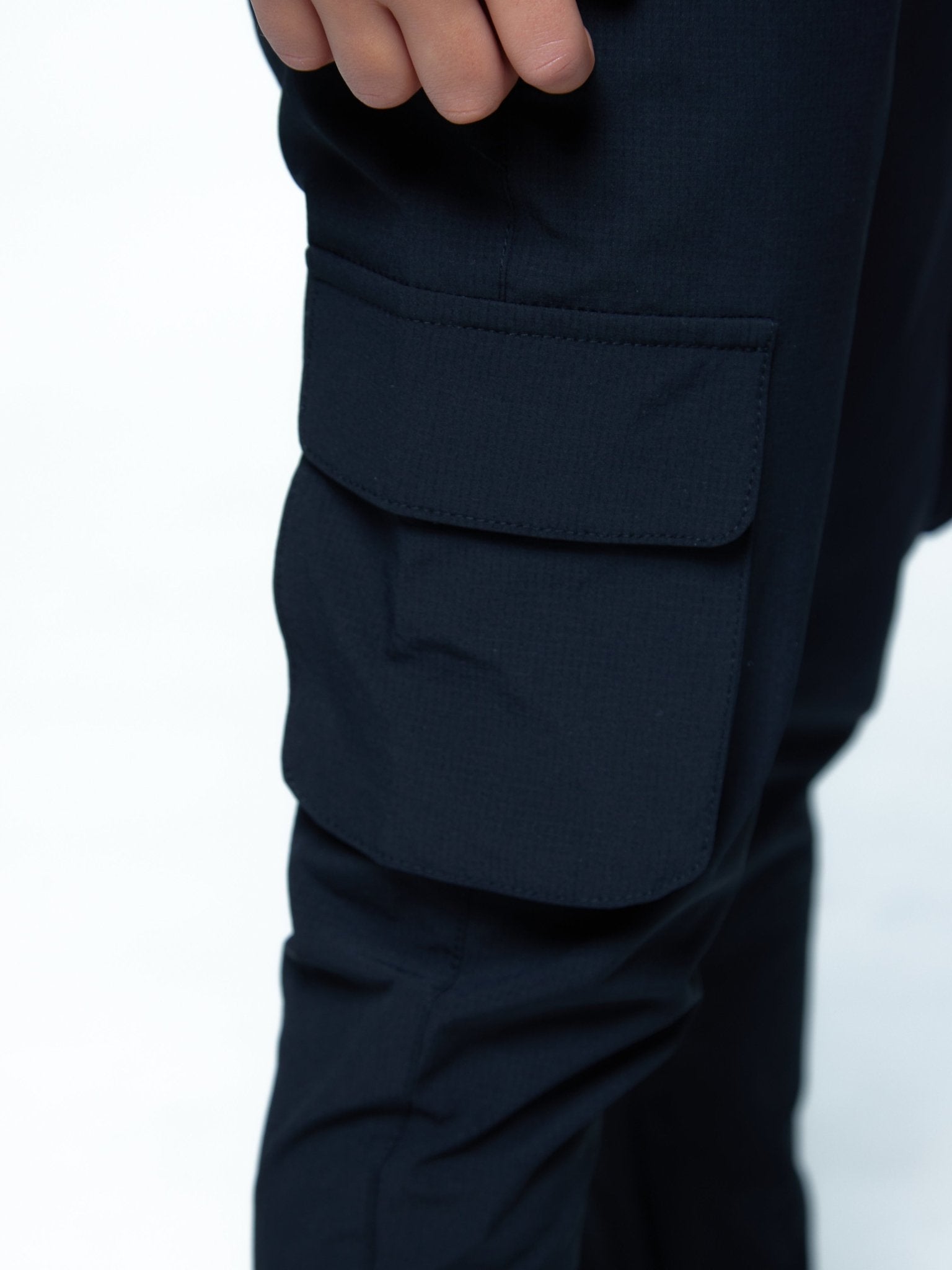 Boy's Black Technical Cargo Pant - Vincentius