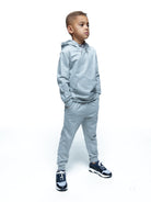 Boy's Grey Logo Panel Tracksuit - Vincentius