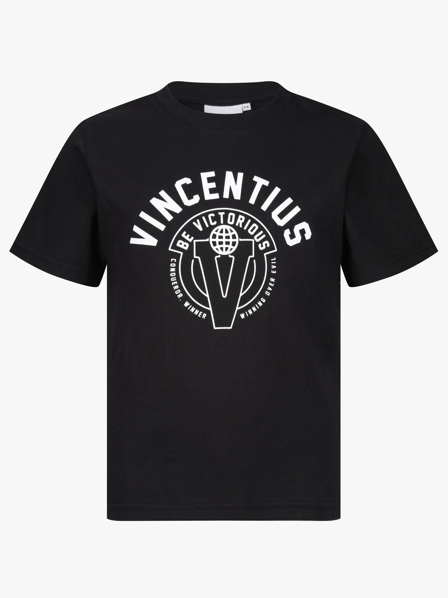 Boy's Luxe Crest T-Shirt - Black - Vincentius