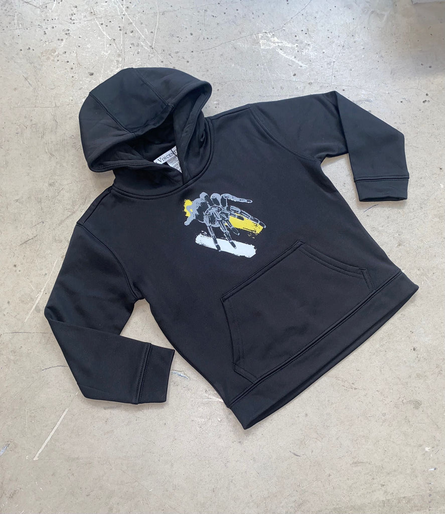 Boys Luxe Spider Black Hoodie - Vincentius