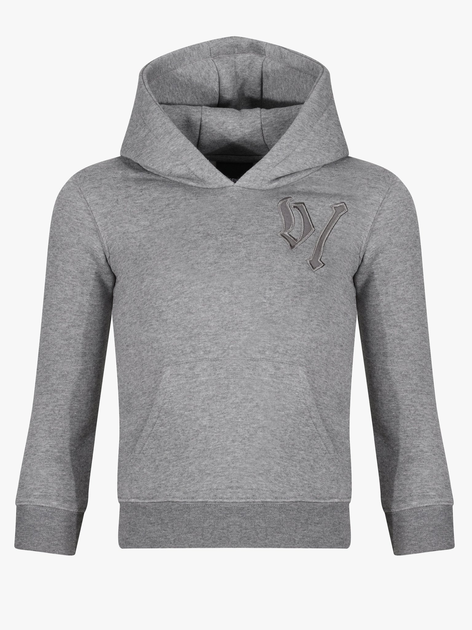 Boy's Monogram Luxe Hoodie - Grey - Vincentius