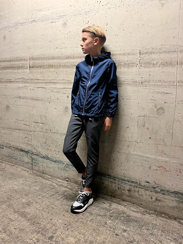 Boy's Navy-Blue Reverse Tech Jacket - Vincentius
