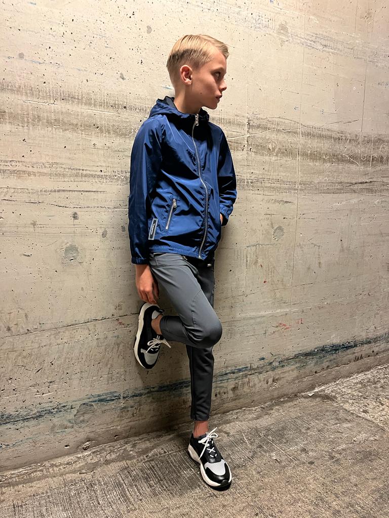 Boy's Navy-Blue Reverse Tech Jacket - Vincentius