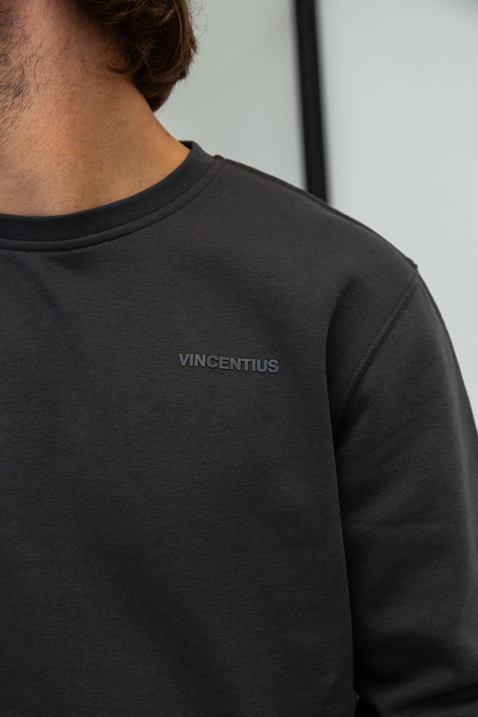 Crew Neck Every Day Tracksuit - Charcoal - Vincentius