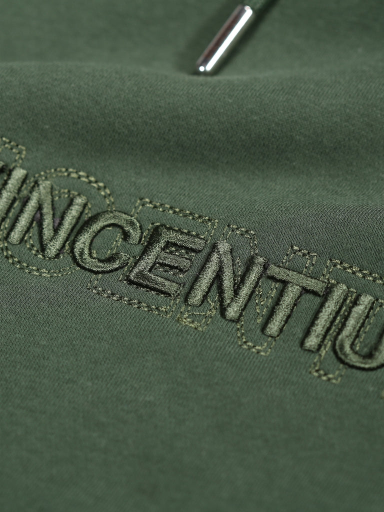 Double Embroidery Luxe Hoodie - Olive - Vincentius
