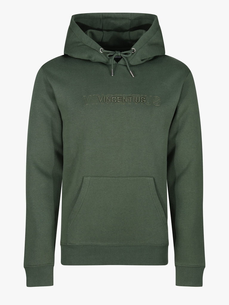 Double Embroidery Luxe Hoodie - Olive - Vincentius