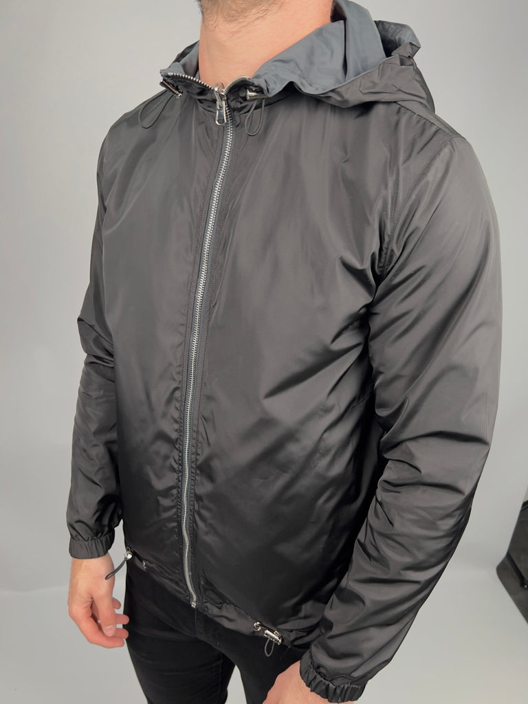 Graphite-Black Reverse Tech Jacket - Vincentius