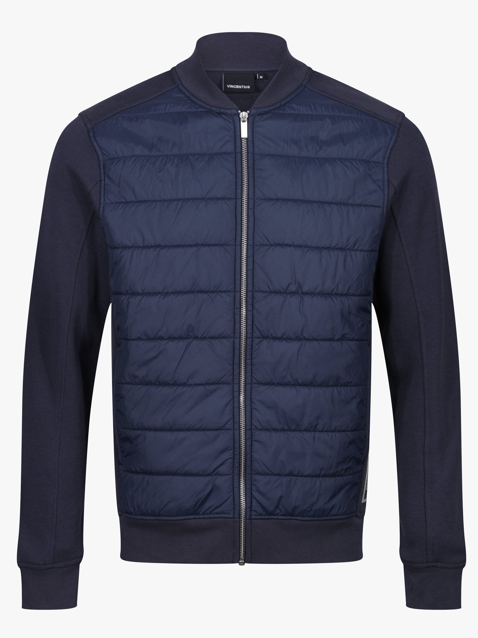 Hybrid Bomber Jacket - Navy - Vincentius