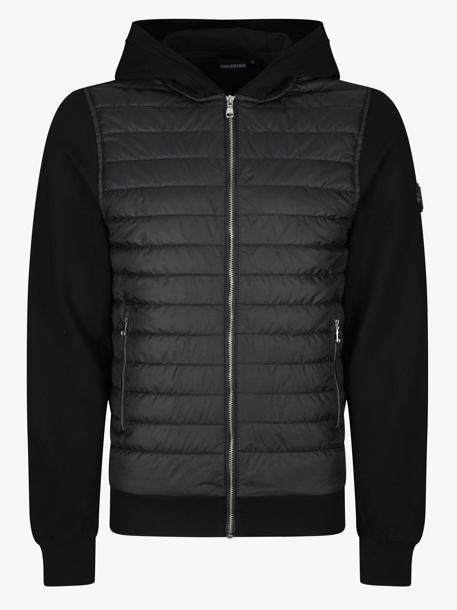 Hybrid Quilted Jacket - Black - Vincentius