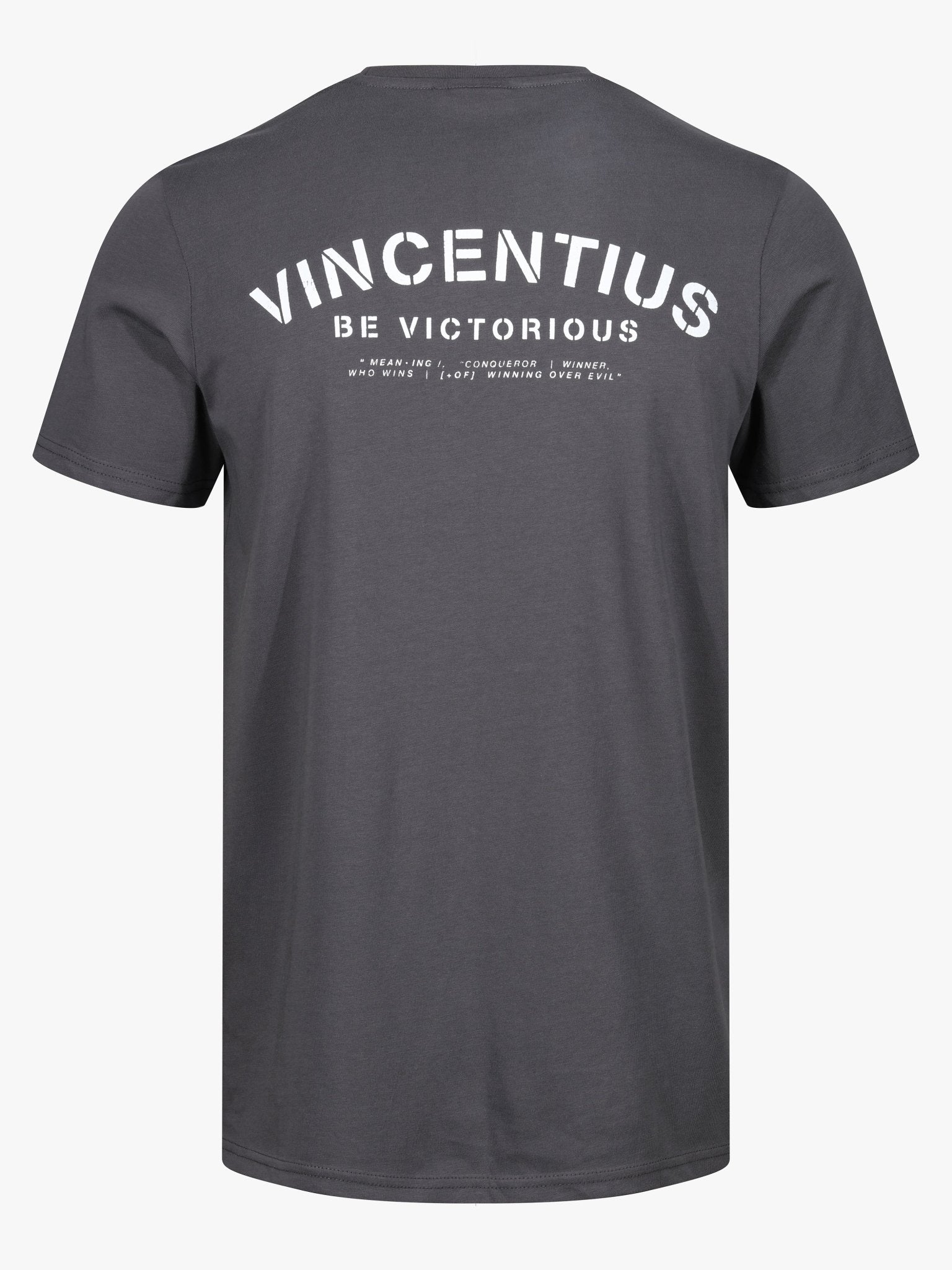 Luxe Be Victorious T-Shirt - Charcoal - Vincentius