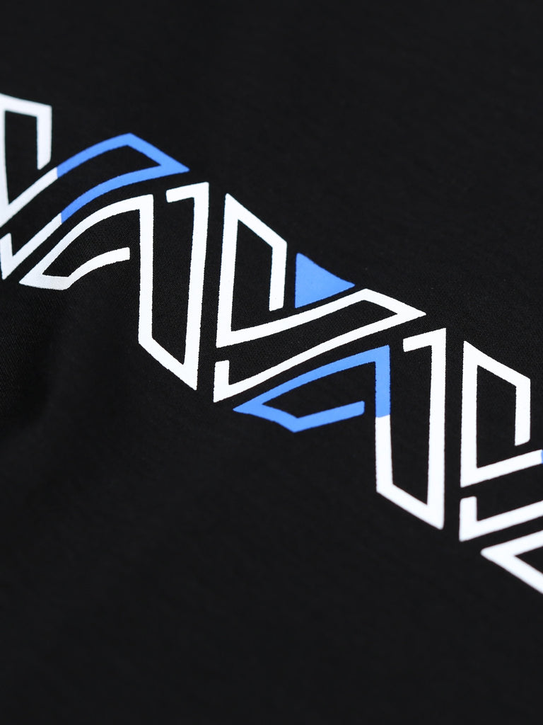 Luxe Black & Blue V Line T-Shirt - Vincentius