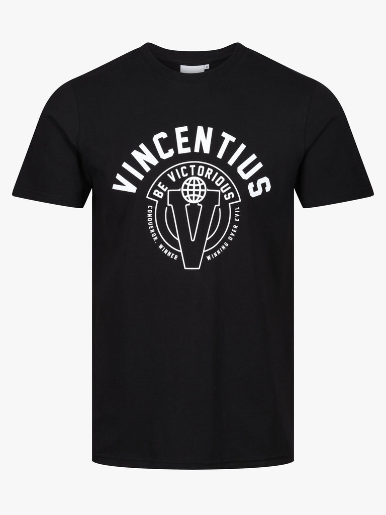 Luxe Crest T-Shirt - Black - Vincentius
