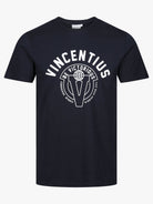 Luxe Crest T-Shirt - Navy - Vincentius