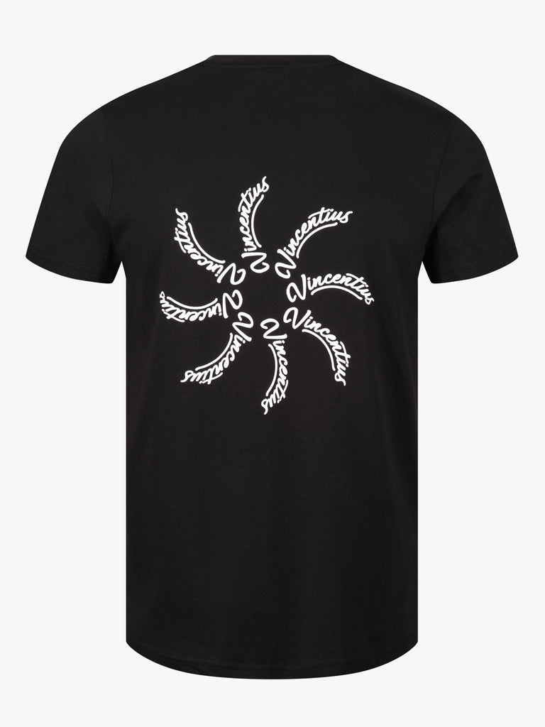 Luxe Spoke T-Shirt - Black - Vincentius