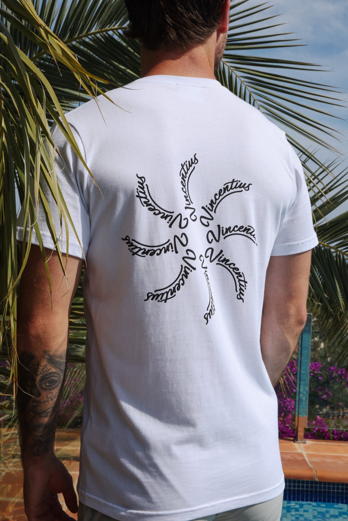 Luxe Spoke T-Shirt - White - Vincentius