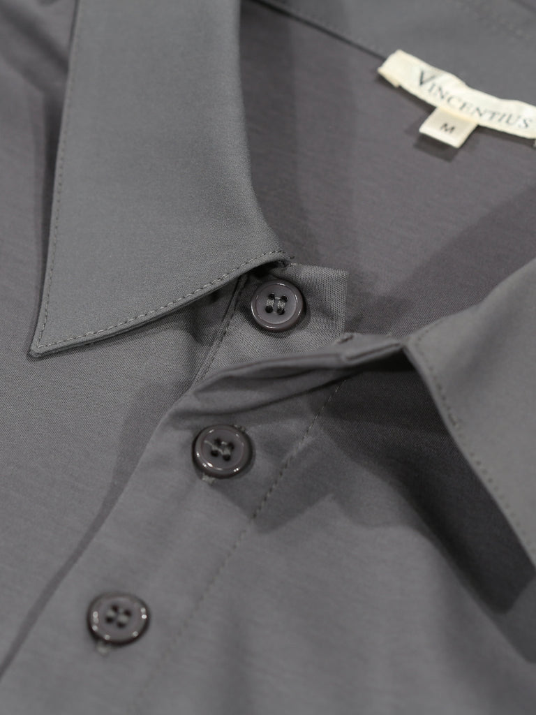 Luxury Charcoal Polo Shirt - Vincentius