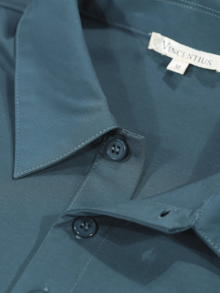 Luxury Cyan Polo Shirt - Vincentius